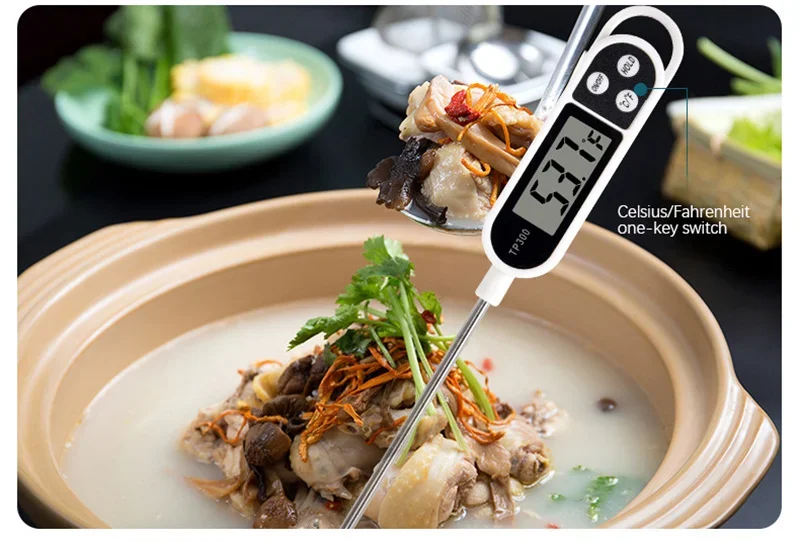 Digitales Küchenthermometer TP300, Wasser- und Ölthermometer für Fleisch, Kochen, Lebensmittel, Grill, Elektronisches Ofenthermometer, Küchenwerkzeuge – Detail 12