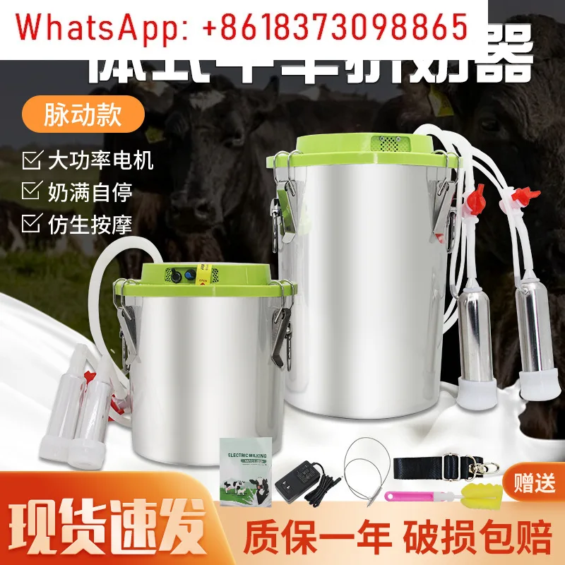 Integrated milking machine for cattle and sheep: a household tool for dairy cows and ews to pump milk