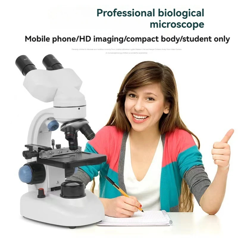 Factory Direct Binocular Professional Microscope 40x-2000x High-definition Electron Microscope Scientific Experiments