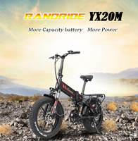 RANDRIDE Fat Tire Electric Bike 1000W Electric Bicycle 17AH Electric Mountain Bike