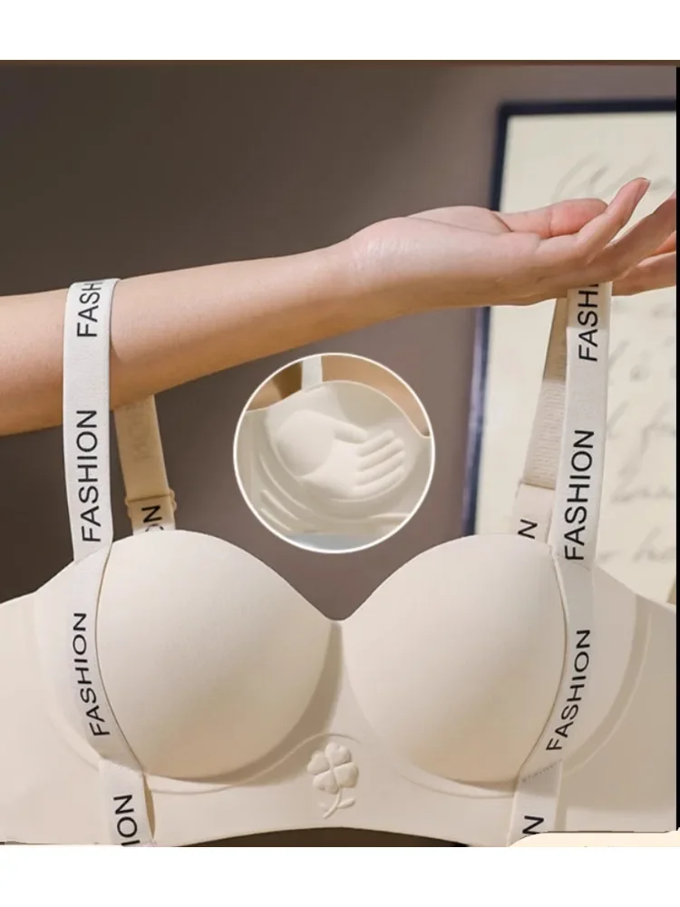 YUQI Nuovo reggiseno push-up da donna: piccolo petto, anti-cedimento, senza cuciture, sollevamento invisibile, miglioramento magico, vestibilità comoda, wireless