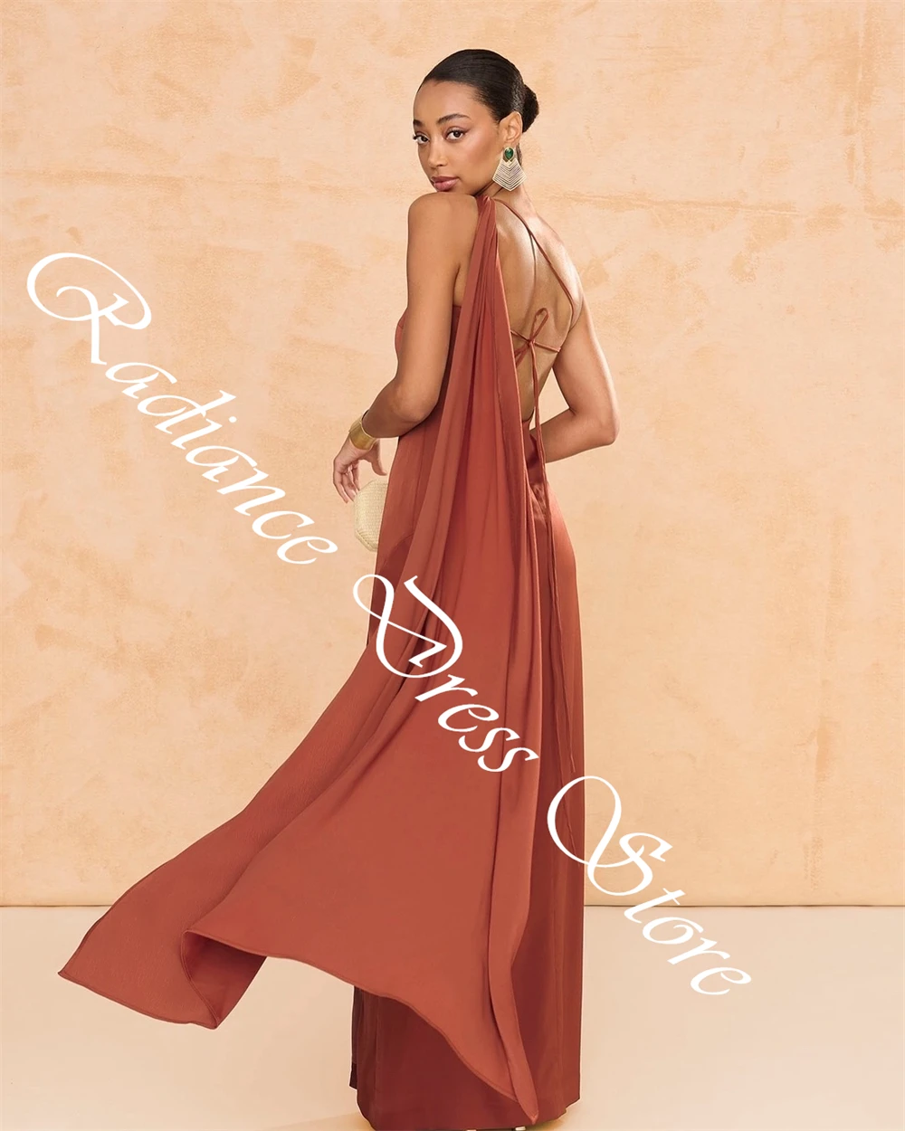 تخصيص رشيقة واحد الكتف أشرطة الكاحل طول مساء اللباس مثير الدانتيل يصل الظهر حزب اللباس الكلاسيكية الجانب الشق Pr #2