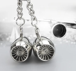 Airbus Airliners Fighter Jet Plane Warplane Helicopter Airplane Engine Key Chain 3D Jet Engine Keychains Keyrings Pilot Gift
