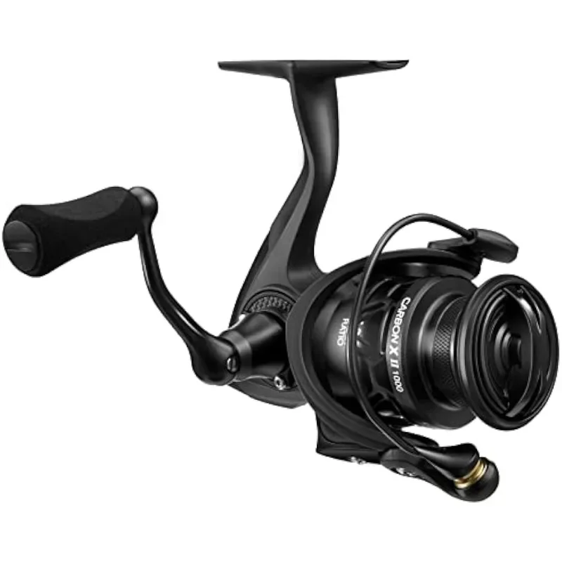 

Carbon X II Spinning Reels, Light to 5.5oz, Upgrade Carbon Frame Rotor, 22LBs Max Drag, 10+1 Shielded BB