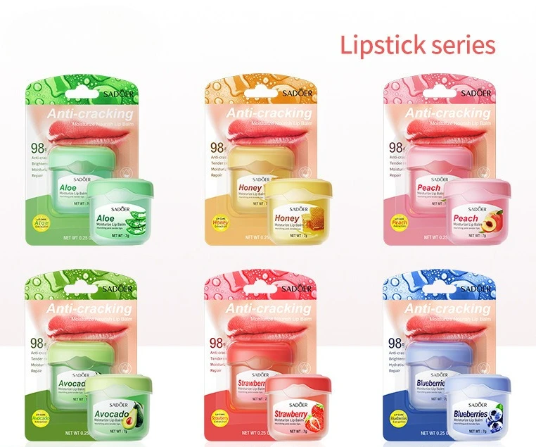 Honey Fruit Lipstick Moisturizing and Nourishing Lips Removing Dead Skin and Preventing Dryness and Cracking