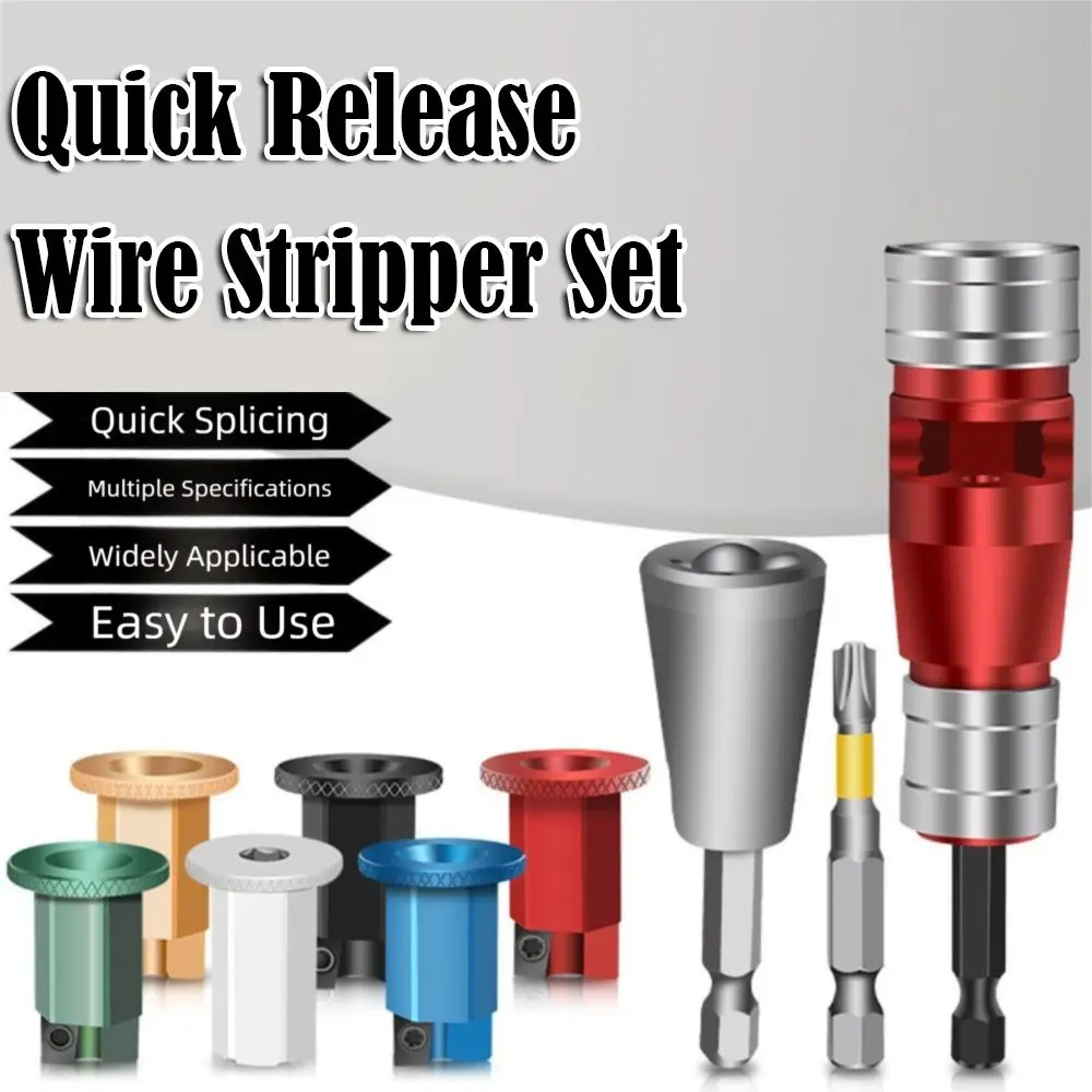 

Durable Multi-Function Wire Stripper Waterproof Portable Cable Stripping Tool Set Twister Kit for Electric Drill
