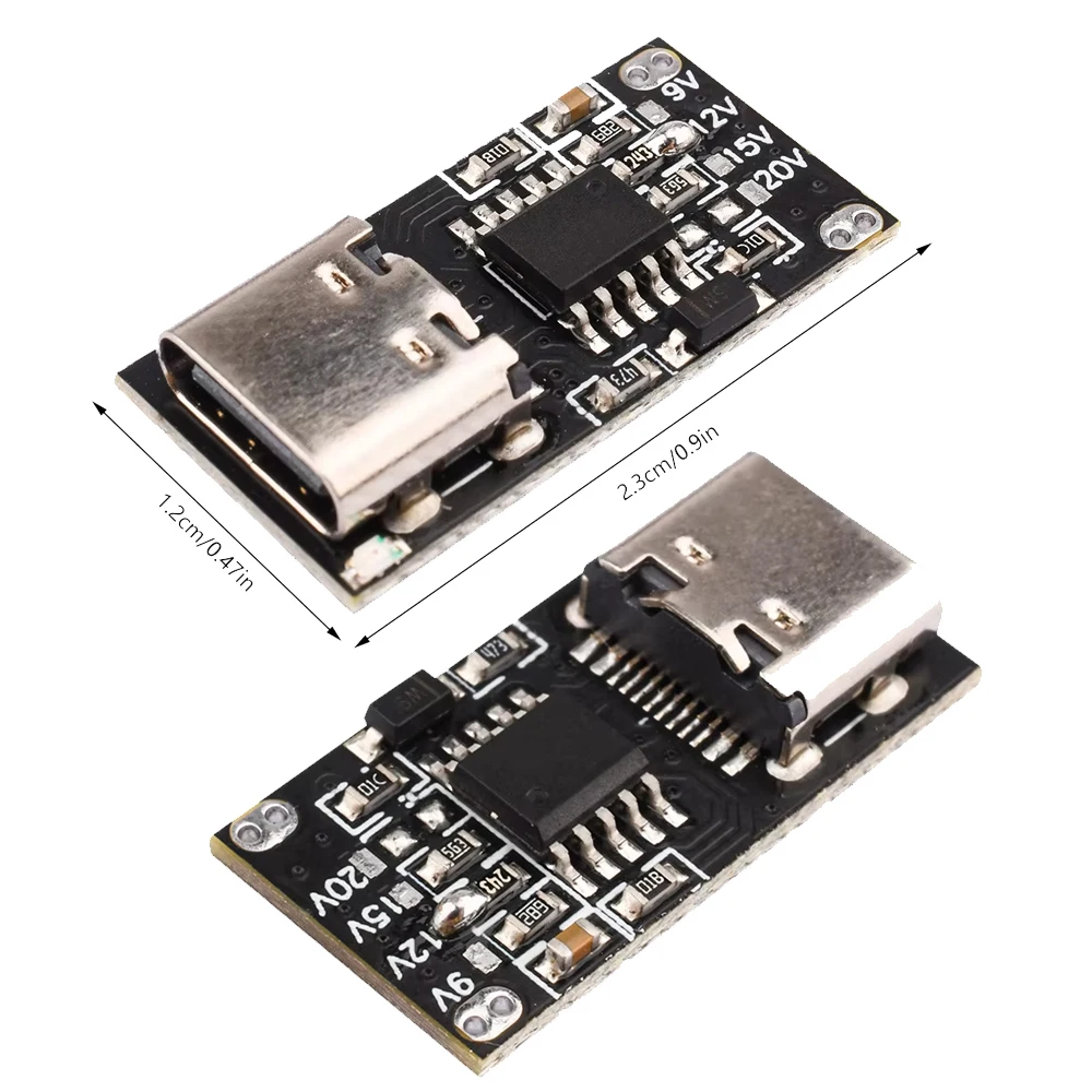 Type-C PD2.0 PD3.0 9V 12V 15V 20V Fast Charge Trigger Polling Detector USB Boost Power Supply Change Module Charger Board Tools