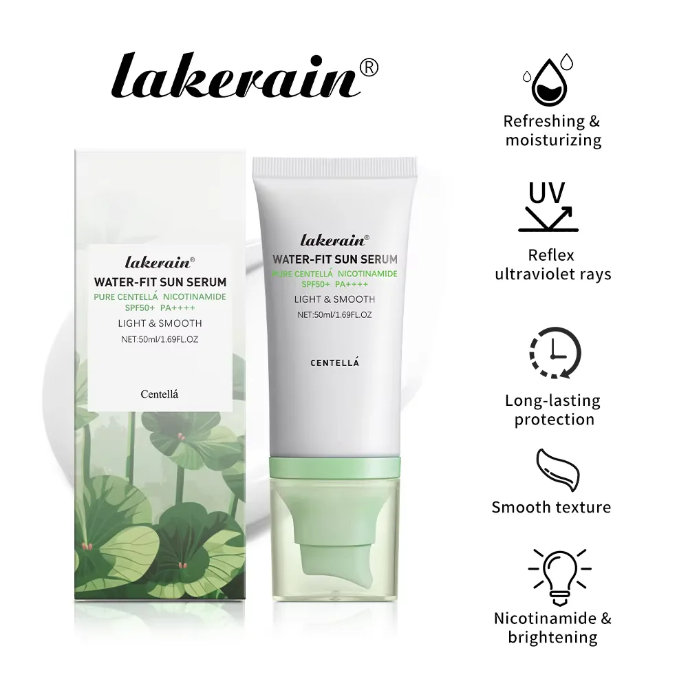 

Whitening Sunscreen Spf 50 UV Protection Face and Body Skin Care Water-Fit Sun Serum