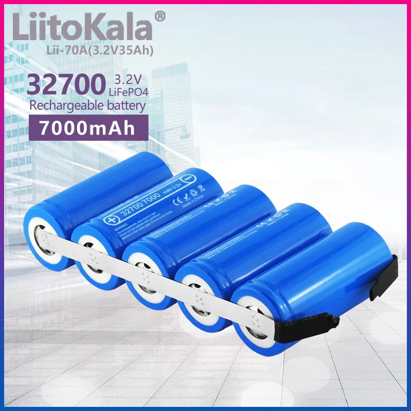 

Аккумуляторная батарея LiitoKala, 3,2 в, 35 Ач, 32700, 7000 мАч, 5P