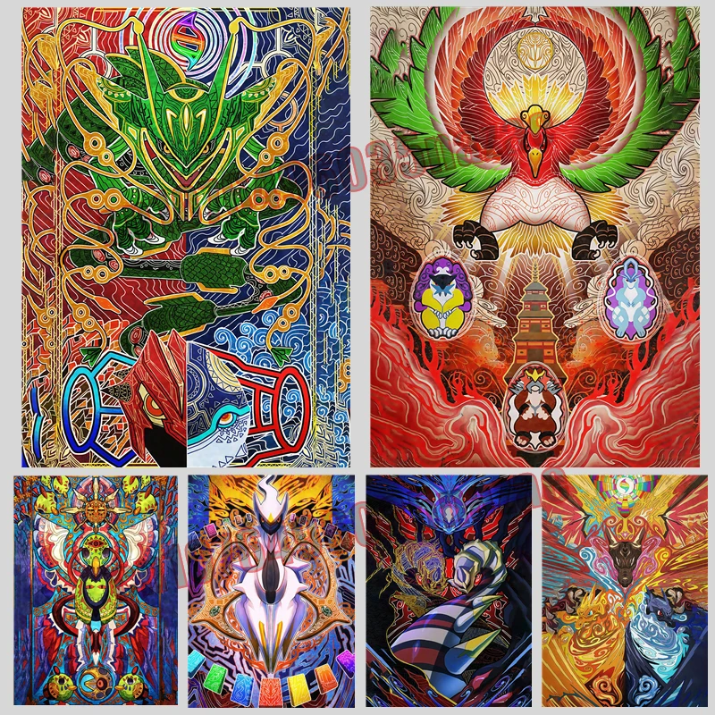 

Retro Art Pokemon Cartoon Poster HD Canvas Print Living Room Poster Wall Decoration Classic Home Decoration Painting
