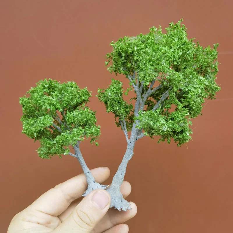 Árboles de alambre Artificial modelo de árbol de 15cm, simulación en miniatura, mesa de arena, decoración de paisaje, modelo de árbol, tren, diseño de ferrocarril