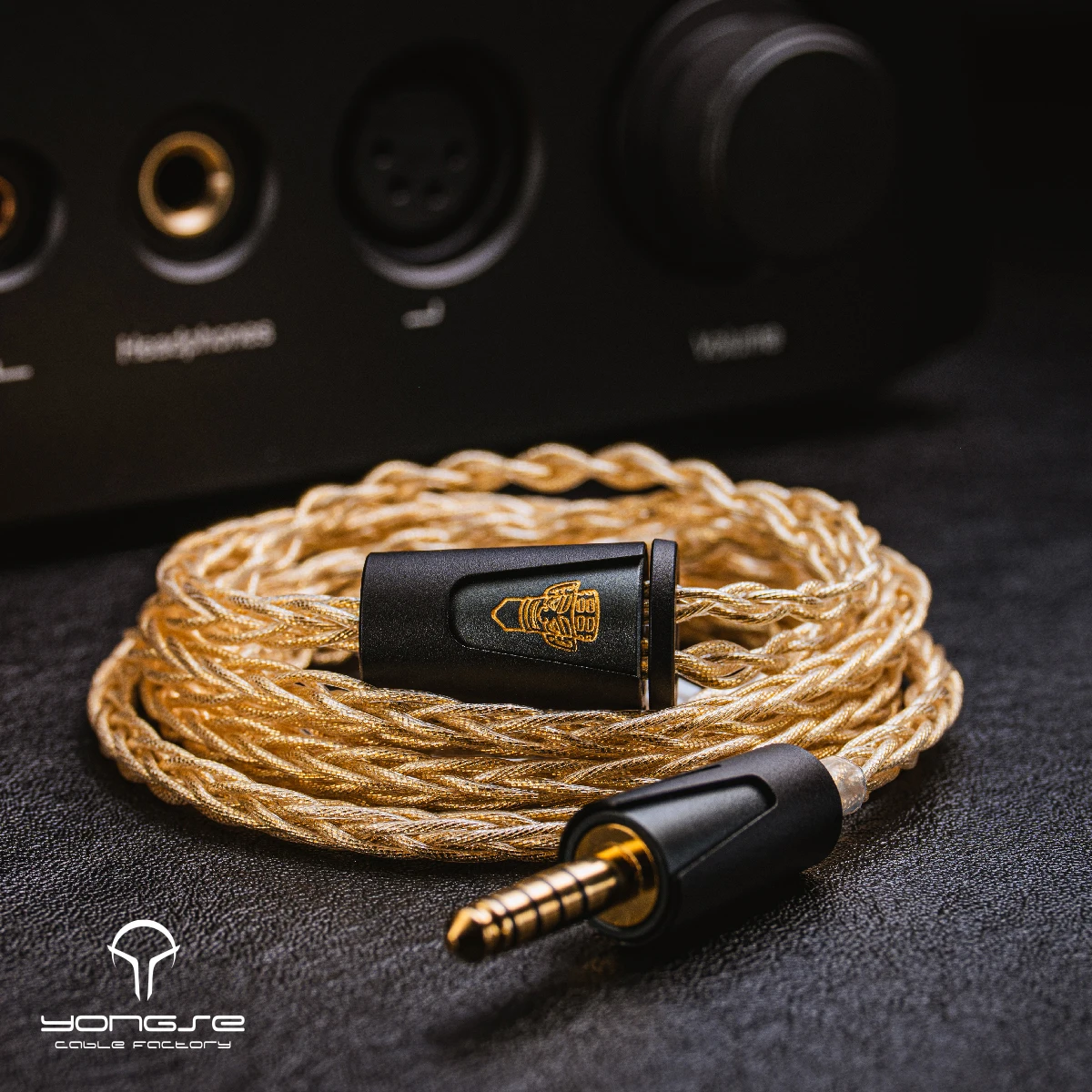 Yongse Dracarys 12th Anniversary Edition Earphones Upgrade Cable Pure Silver Gold Foil High-Quality Audio Accessory