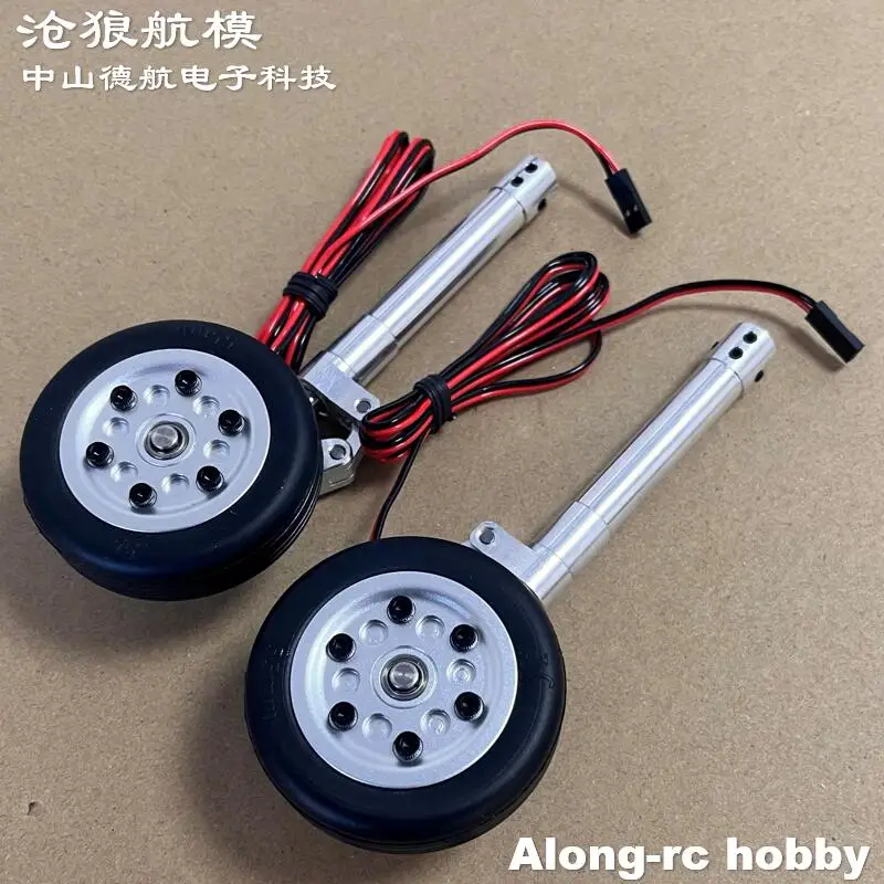 Height 113 123mm - 213mm Main Damping Kneeling Landing Gear with 55mm Brake Wheel for 3-6kg DIY Model EDF RC Plane Parts