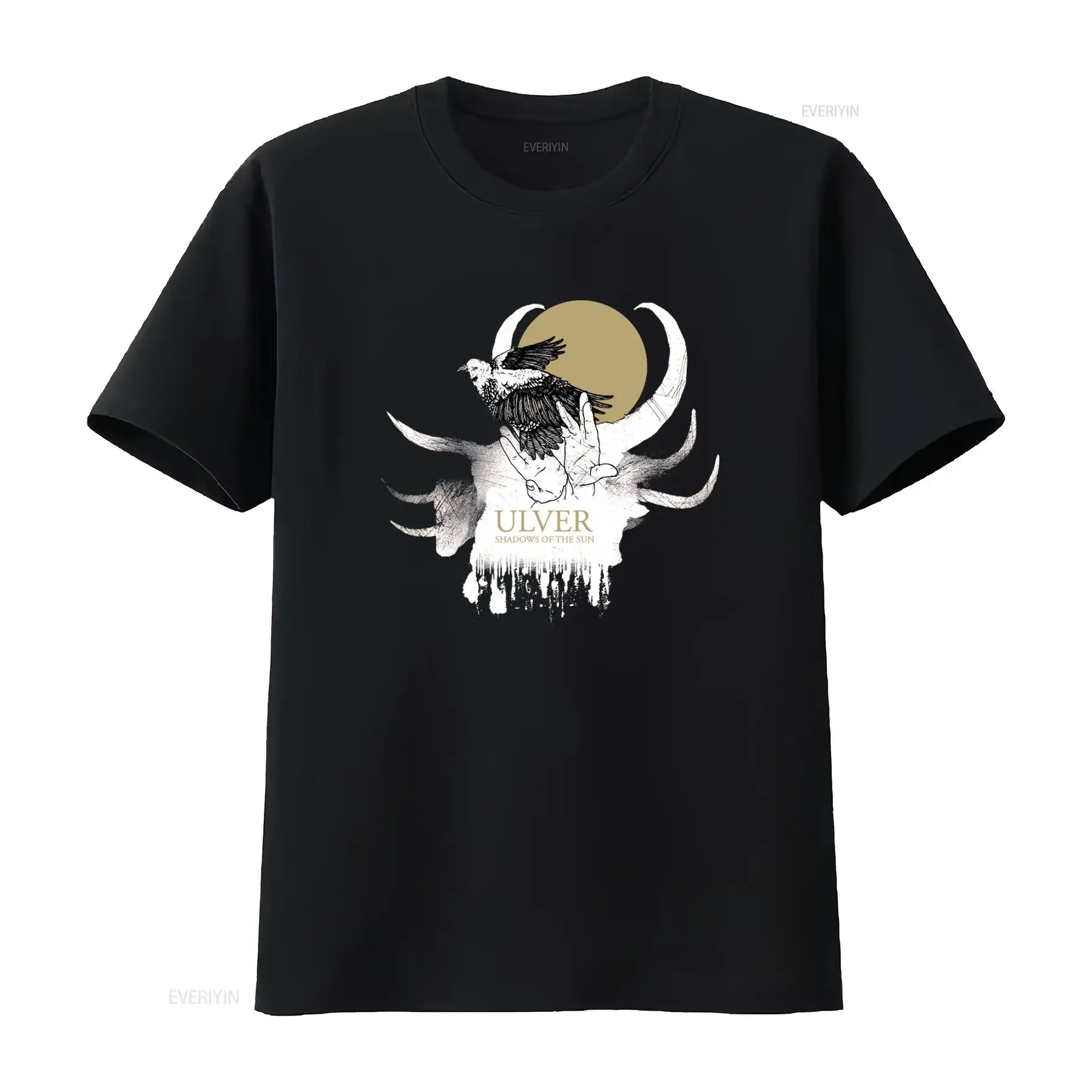 Ulver Shadows Of The Sun T Shirt Norwegian Experimental Electronica Band Design Unique Art Print vintage Washed Stylish homme
