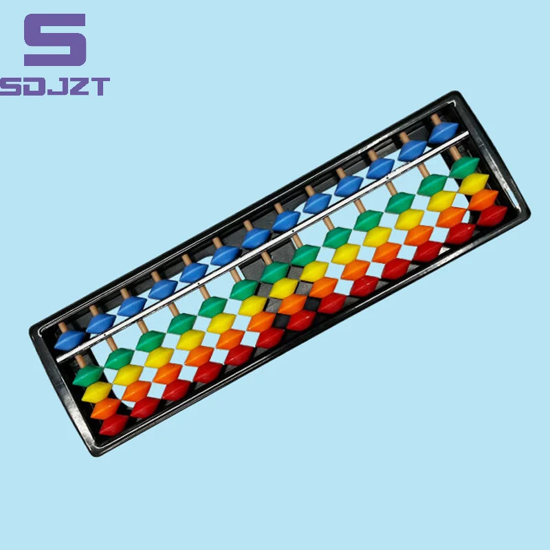 13 Digit Rods Standard Abacus Children's Plastic Abacus Soroban Calculator Counting Tool Mathematics Beginners Caculating Toy