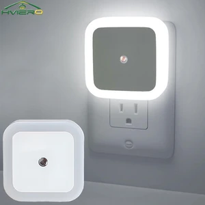 Wireless Sensor LED Night Light EU Plug Mini Square Nights Lights For Baby Children Living Room Bedroom Corridor Lighting Lamp