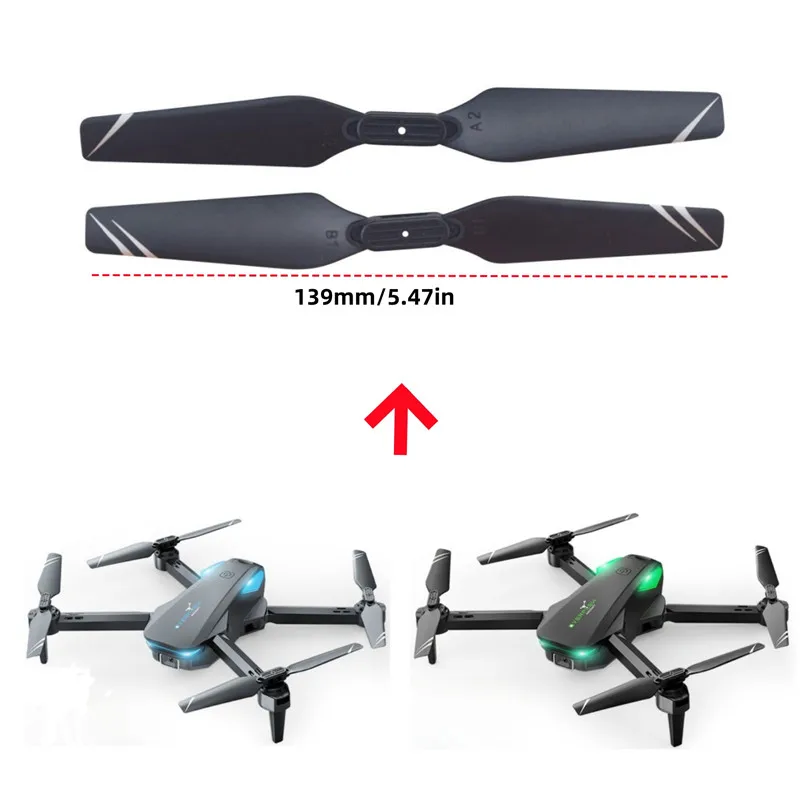 S20 S29 장애물 회피 드론, 항공 사진 쿼드콥터 액세서리, RC 항공기 예비 블레이드용 8PCS 프로펠러