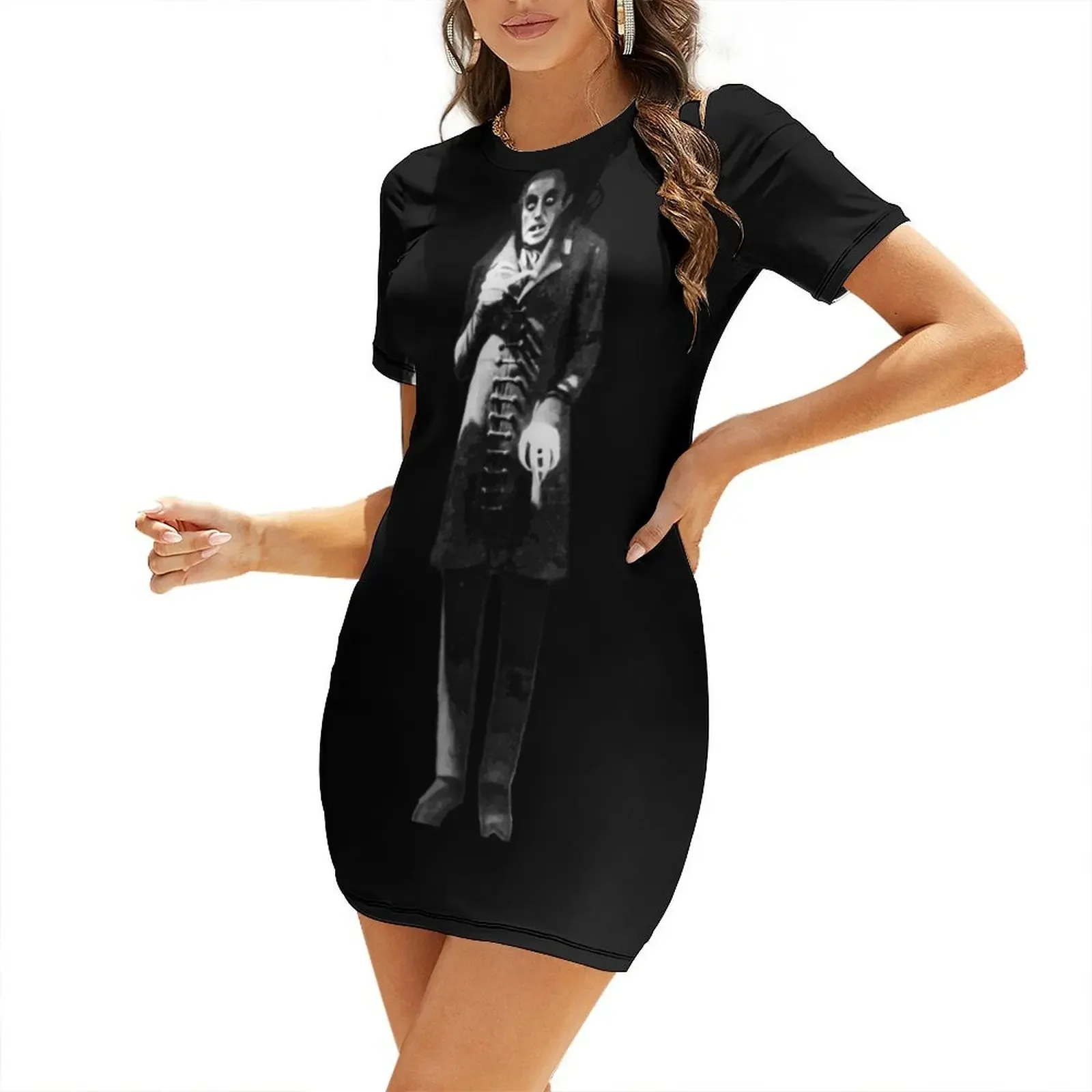 

Nosferatu classic vampire figure Short-Sleeved Dress women clothes dress party night