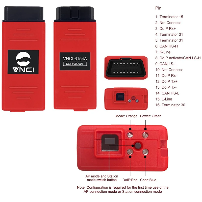 latest VNCI 6154 S V25.3 E V21 for VAGVASODIS Original Driver Cover Support UDS DoIP and CAN FD Protocol Functions OBD2 Scanner