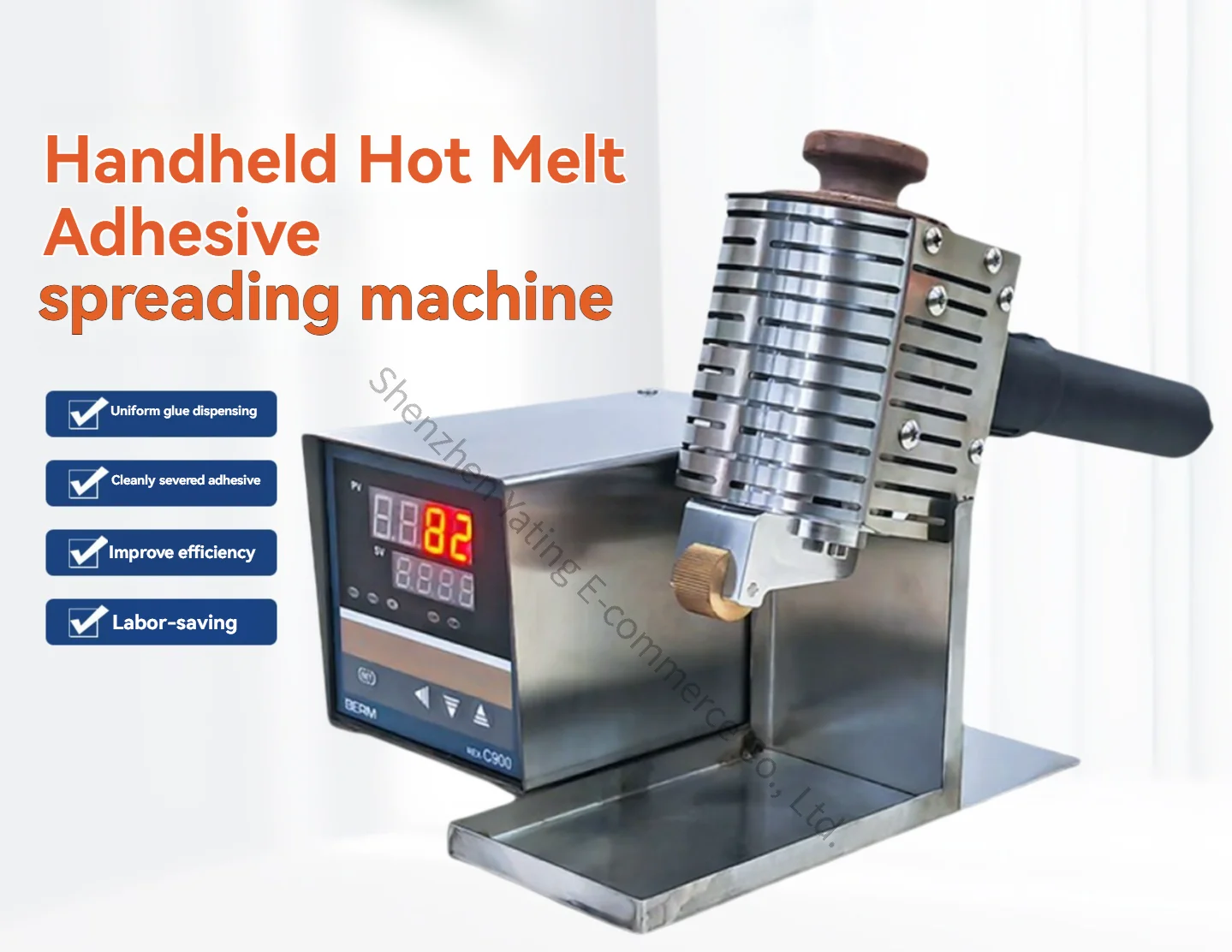 Gluing Machine Hand Push Hot Melt Adhesive Roller Packaging Gift Box Pressure Sensitive Adhesive Carton Edge Banding Machine