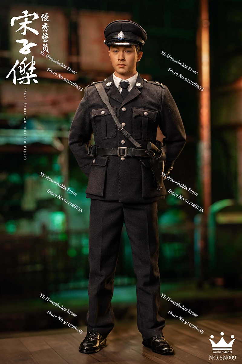 In Stock Warrior Model SN009 1/6 Officer Song Zijie Soldier Model 80s Movie Hong Kong Police Mini 12