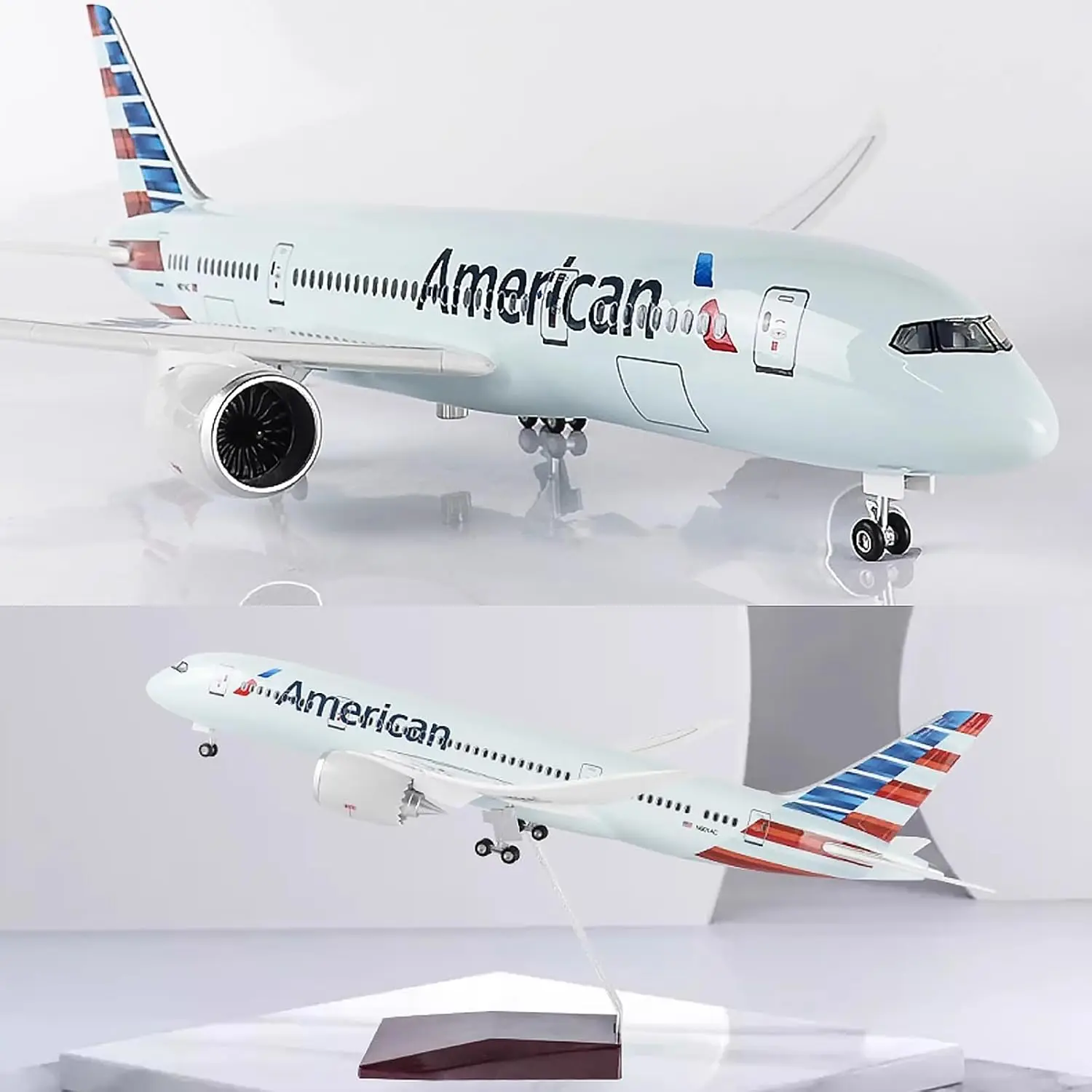 

1:130 B787 Aircraft Model US Airlines Plane Aviation Airplane Model Die-Cast Simulation Aircraft Decoration Home Display