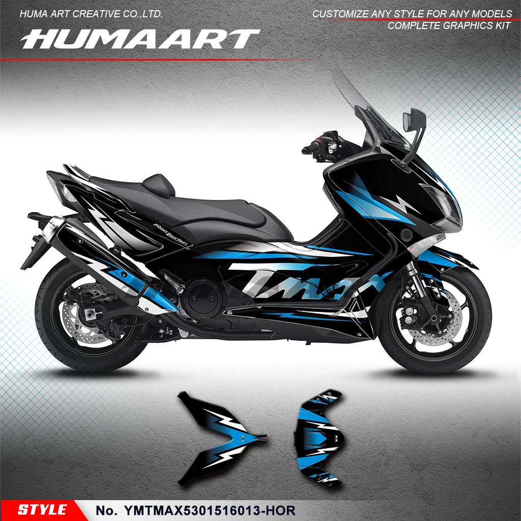 Humaart kleber aufkleber vinyl grafik kit für yamaha tmax 2015 2011-2015, YMTMAX5301516013-HOR