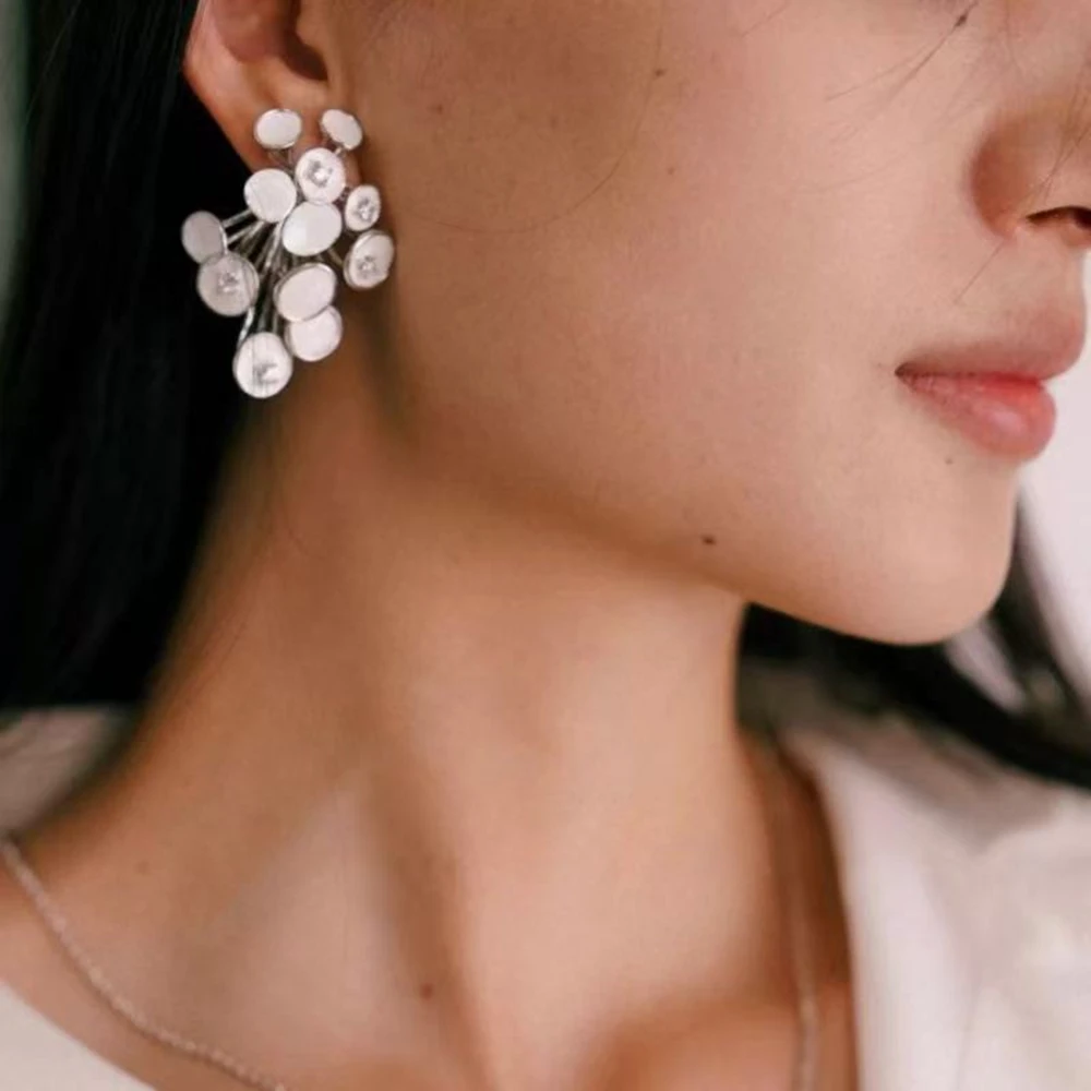 

Summer Designer's new women's fashionable coral water lily color enamel layered luxury
