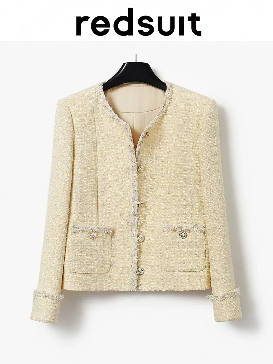 New Mist yellow coarse woolen coat, fashionable and versatile top Custom size