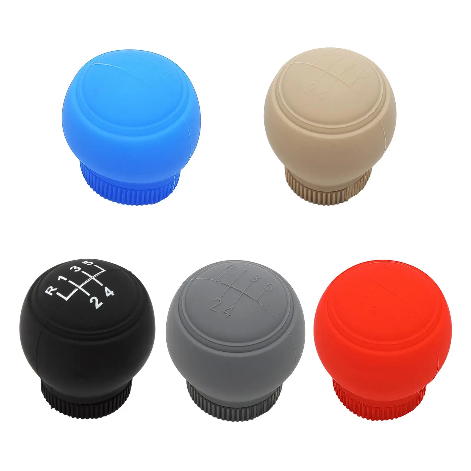 Anti Slip Car Gear Shifts Knob Cover Silicone Universal Round Decor for Interior Comfortable Driving Experience