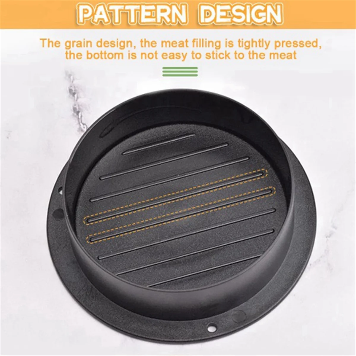 2025+ فطيرة لحم همبرغر مجتمعة تحميل أداة تصنيع همبرغر أدوات المطبخ وملحقاتها #5