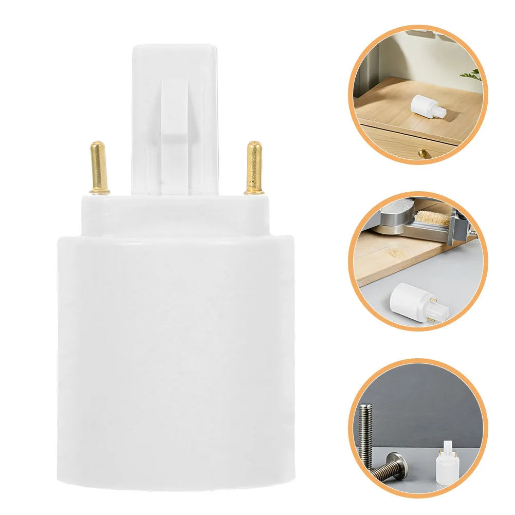 3pcs G24d to E27 Lamp Adapter Bulb Holder Socket Converter Copper Base Connector LED Light Bulb Base Adapter Safe Reliable Home