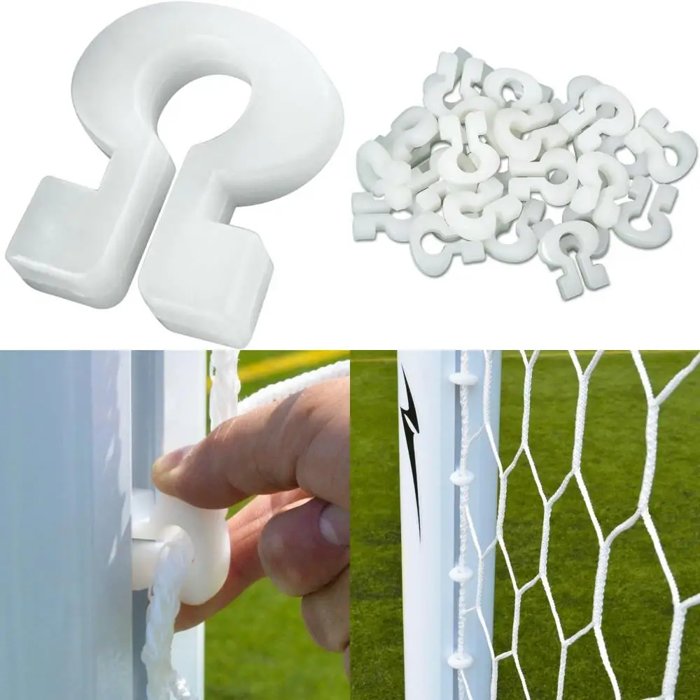 

Белые нейлоновые зажимы для сетки - 50 штук в упаковке для футбольных ворот