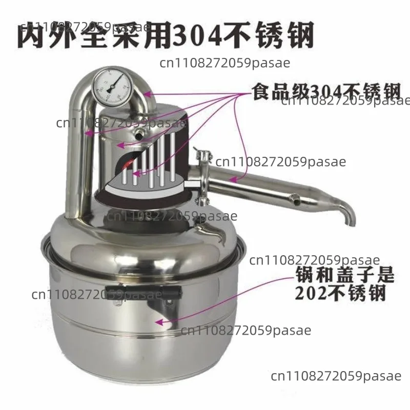 Stainless Steel Water Distiller Machine Electromagnetic Heating Distilled Water Equipment