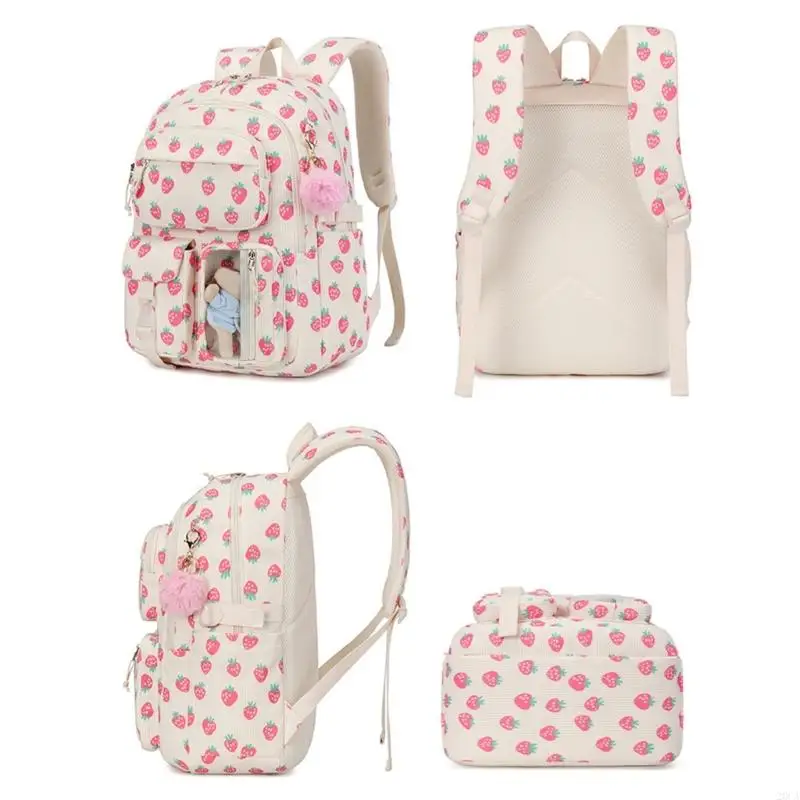 Backpacks Purse for Women Rucksack Ladies Lunch Bag Teen Girl Backpacks Set School Bag Bookbags Fashion Printed Backpacks 20CA