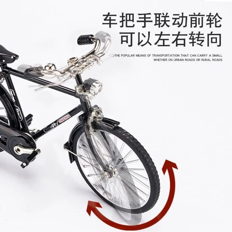 Original DIY Bicycle Model Assembly Doll Decor Anime Figurine Cute Figure Miniature Model Doll Accessories Toys Gift