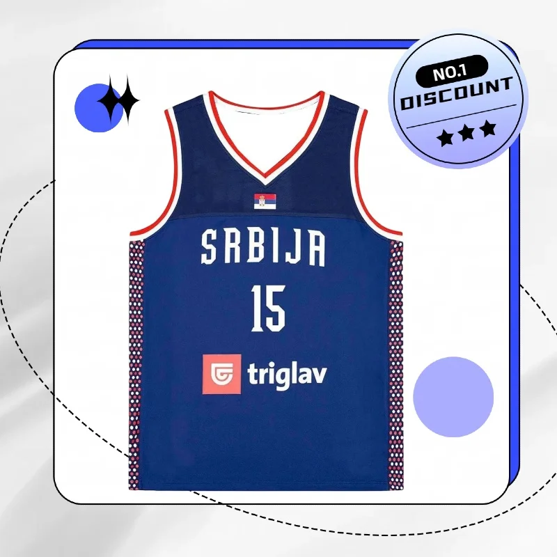 

Men's Quick-drying Sleeveless T-shirt Basketball Shirt Jokic Teacher National Team Jersey High-quality Comfortable Sports MOTO