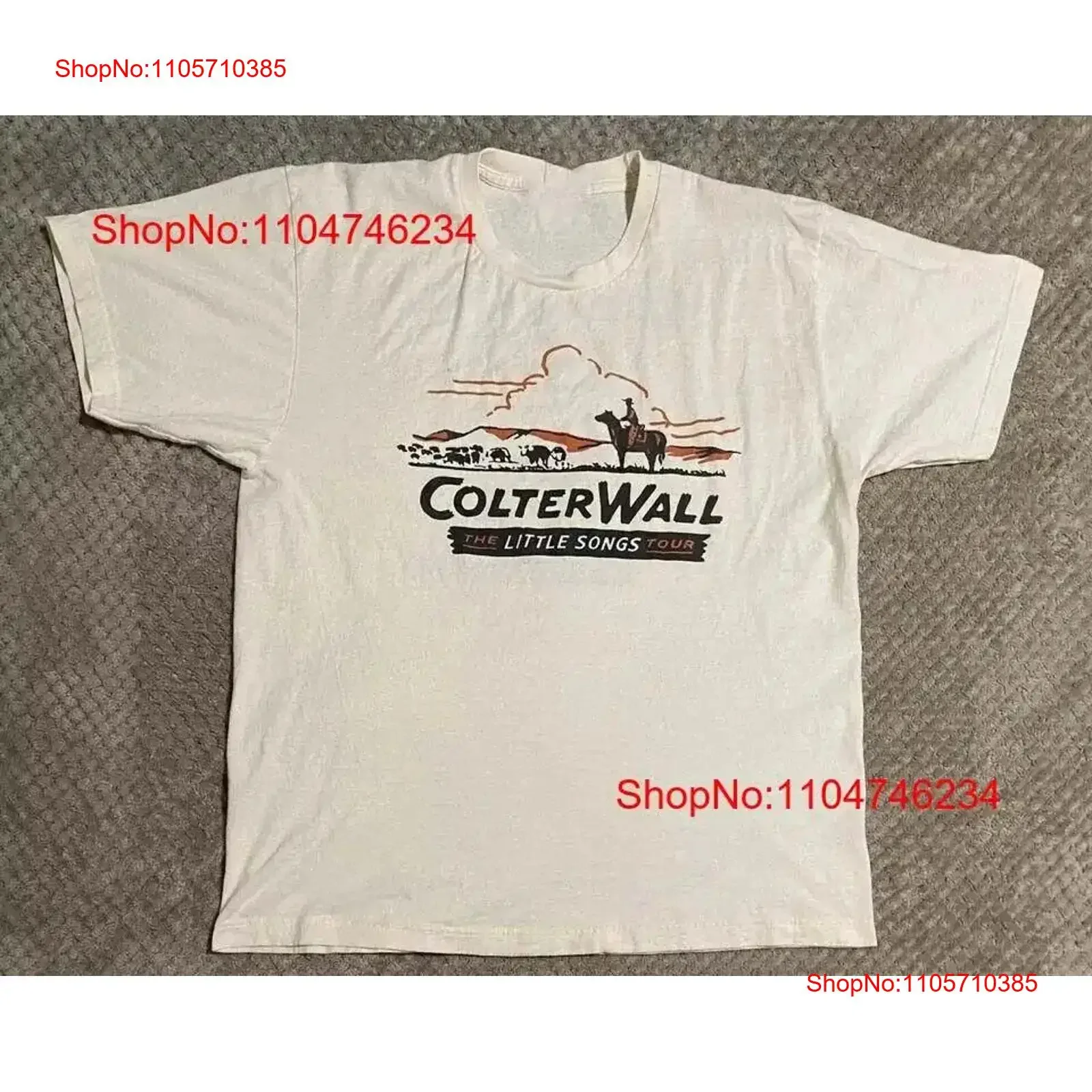 Colter Wall The Little Songs Country Music Tour Tultex 202 T Shirt Twoside vintage Washed Soft Stylish homme streetwear fashion