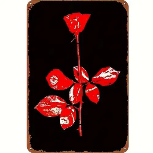 Vintage Metal Sign 90s Alternative Rock & Roll Wall Decor
