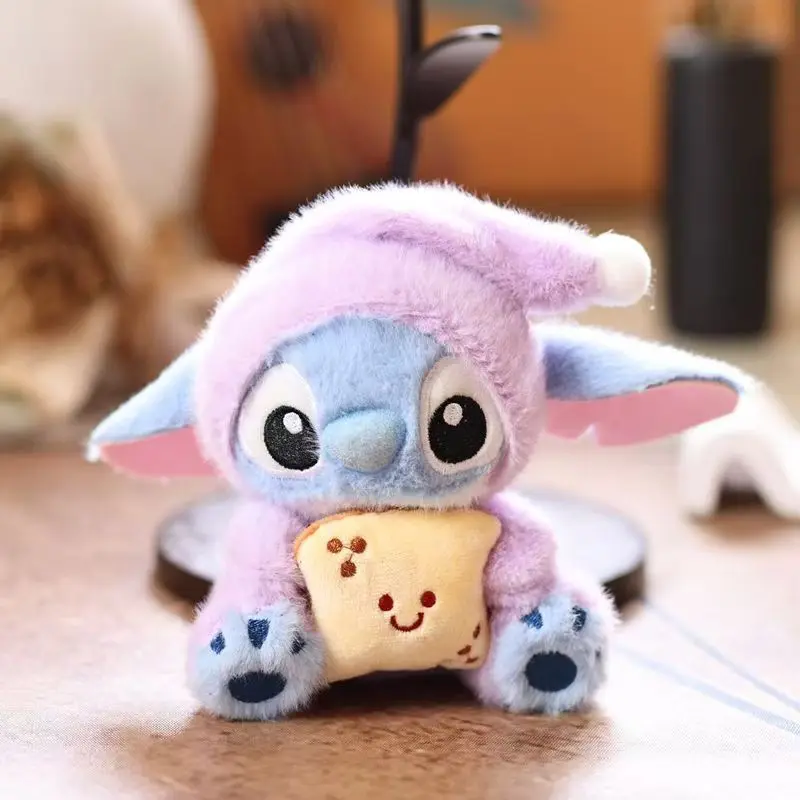 Kawaii Stitch Portachiavi Stitch Portachiavi Accessori Lilo & stitch Portachiavi in peluche Bambola Peluche Giocattolo Zaino Ciondolo Borsa Portachiavi per auto