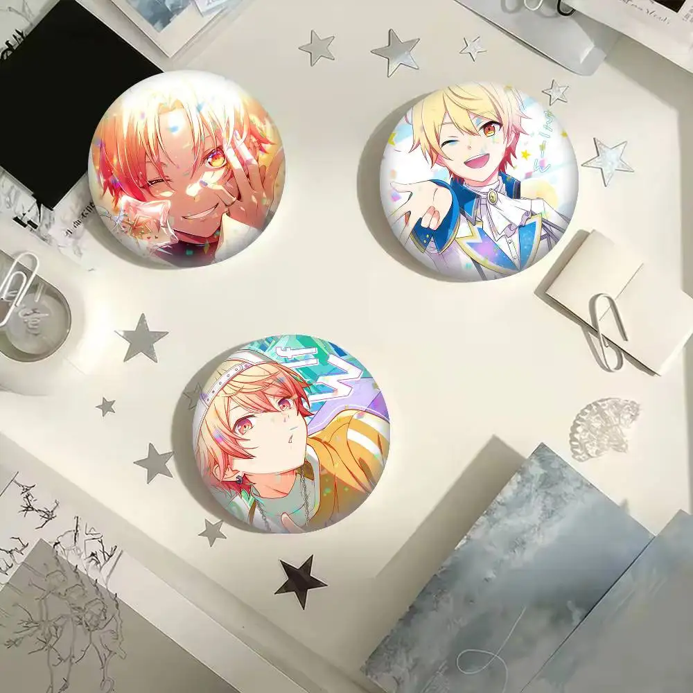 Tenma Tsukasa PJSK Showtime  25 32 44 58 75mm Badges Personalized Round Brooches Pins Accessory Gift
