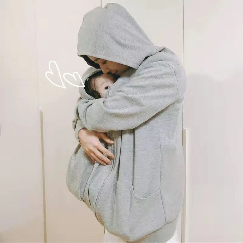 Parent-child One-piece Baby Baby Mother Breastfeeding maternity Clothes Spring Autumn Newborn Outing Clothes Coat Sweater