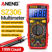 ANENG SZ306 Multimeters 10A Current Meter 1999 Counts 600V Testers AC/DC Voltage Diode Test Buzzer 20MOhm Detect Tools