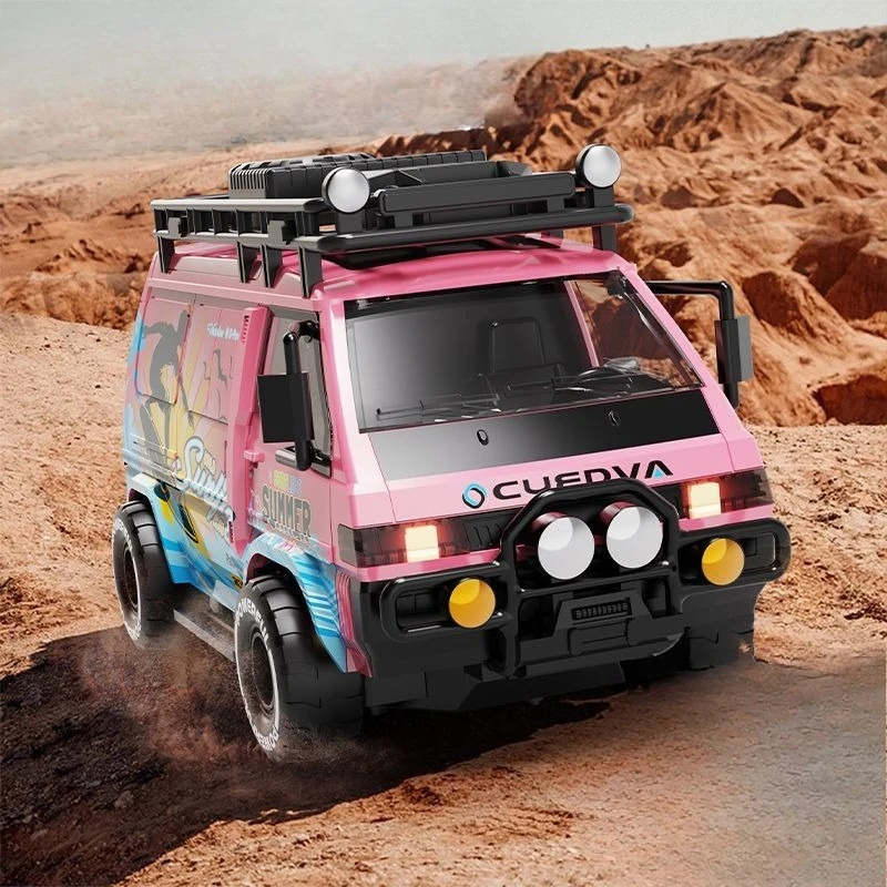 

RChigh-speed remote control four-wheel drive drift van charging with lights tire replacement off-road children and boys toy gift