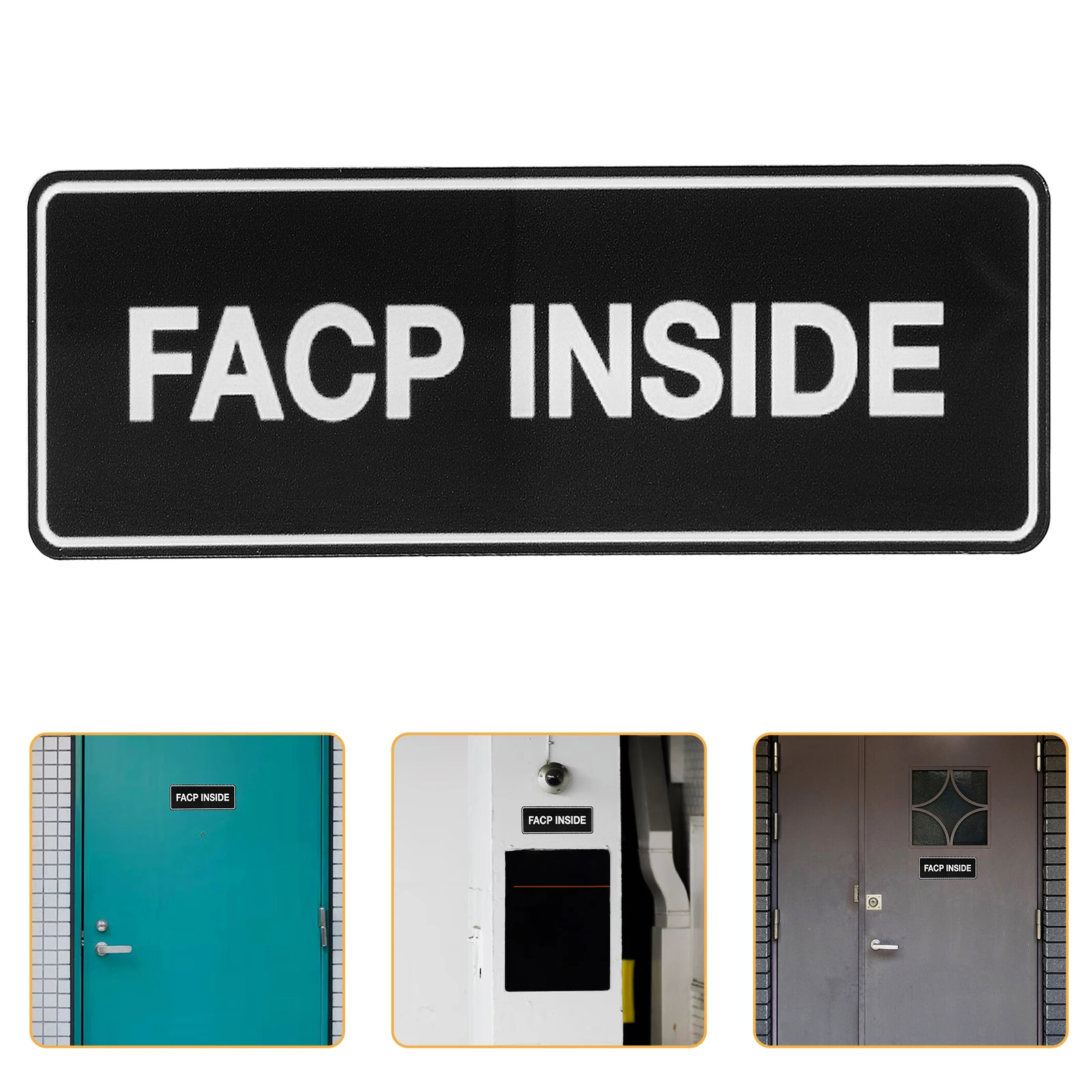

Fire Safety Signs Bold Lettering Easy Installation Suitable Various Environments Emergency Alarming Indicator Warning