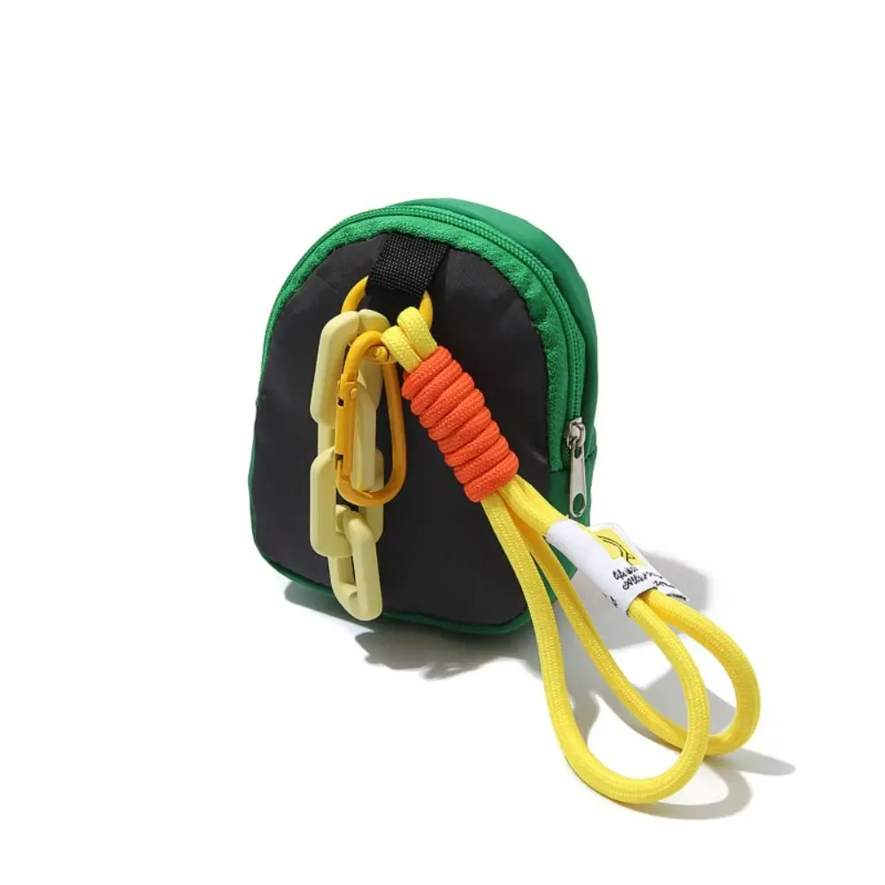 Creative Macaron Color Mini Coin Purse Multifunctional Backpack Pendant Key Chain Wallet Durable Anti Loss Earphone Bag Camping