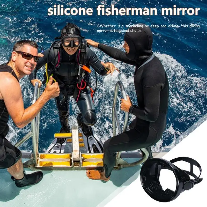 Snorkeling Gear Fisherman Freediving Goggles HD Mirror Diving Face Shield Spearfishing Face Shield Spearfishing Goggles For