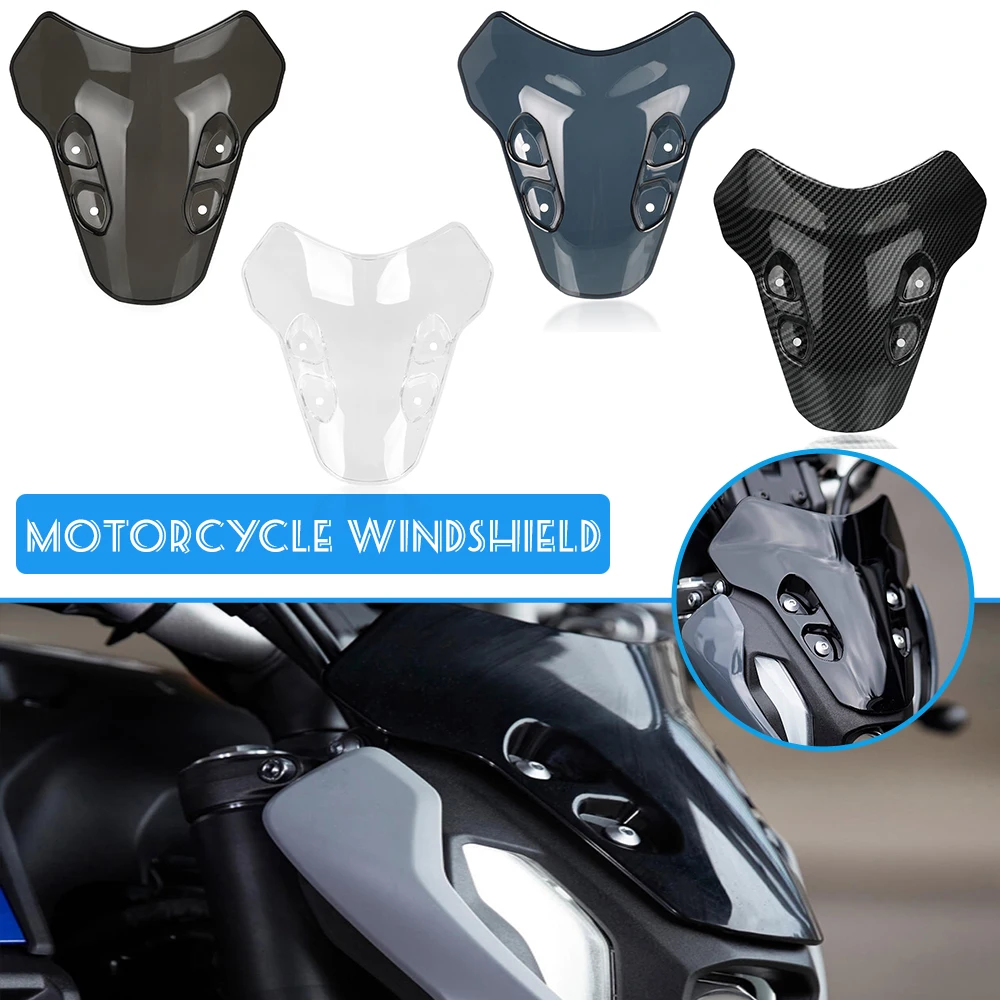 

For YAMAHA MT-07 MT07 MT 07 2021 2022 2023 2024 Motorcycle Accessories Windshield Windscreen Windproof Wind Screen Deflector