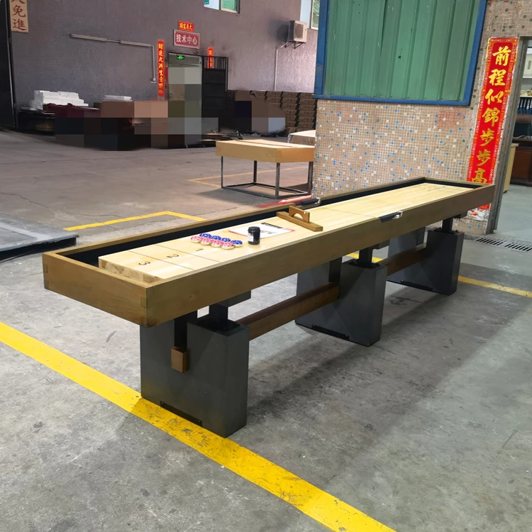 Hochwertiger 12ft Shuffle Tisch Shuffle board Tisch
