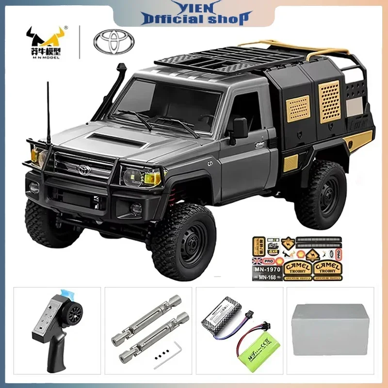 MN MN82 1:12 Retro Rc Car With LED Lights Full-scale Simulation LC79 Professional 4WD Remote Control Pickup RC Truck Model Toys